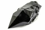Free-Standing Polished Obsidian Point - Mexico #265393-1